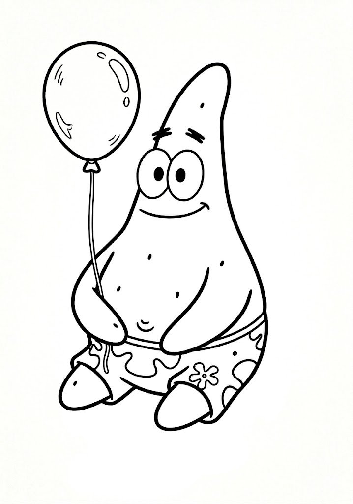 Patrick Star with Balloon