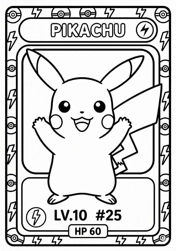 Pikachu Pokemon Card