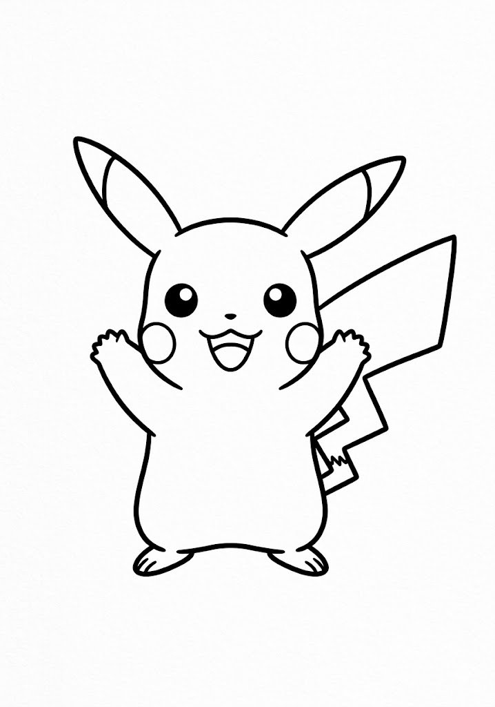 Pikachu Jumping in Joy