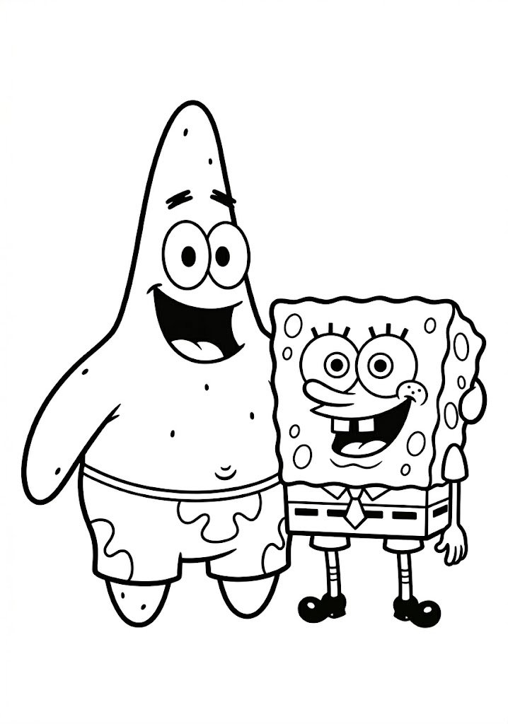 Free Patrick Star Coloring Pages (Printable PDF for Kids)