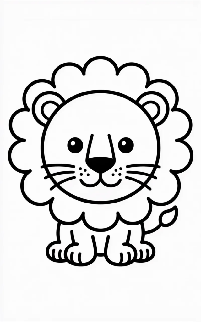  Lion Coloring Pages for Toddlers