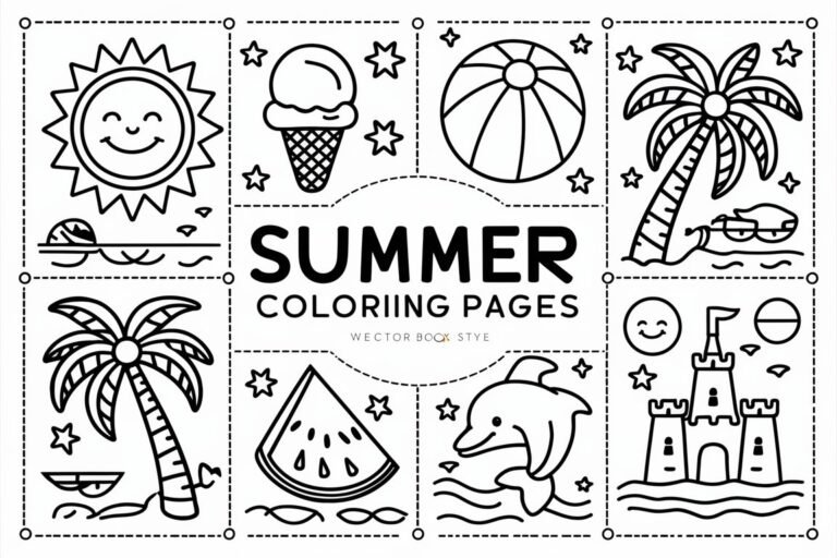 Summer Coloring Pages Free Printable