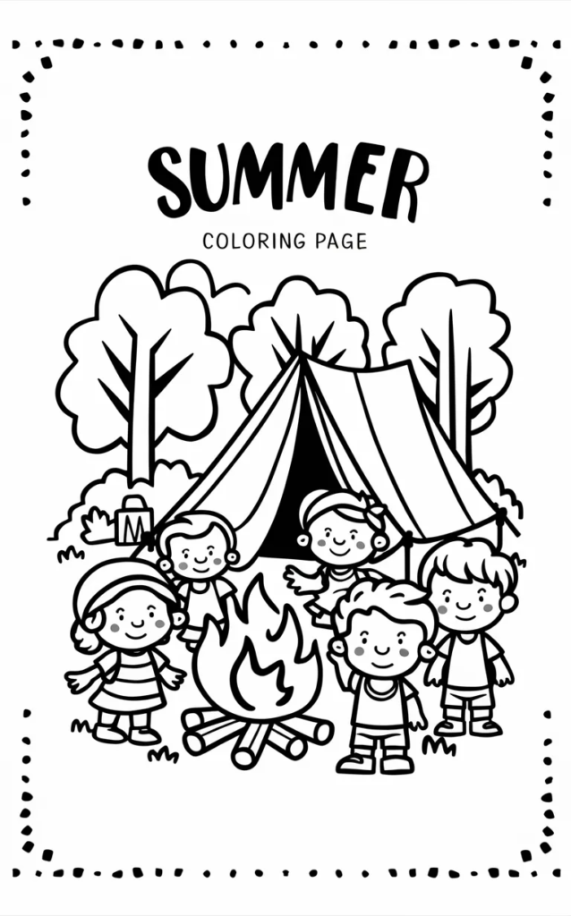 Free Printable Summer Coloring Activities