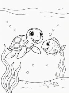 Turtle Coloring Pages