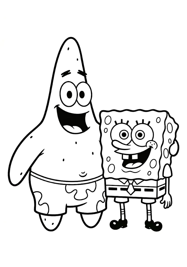 Free Patrick Star Coloring Pages (Printable PDF for Kids)