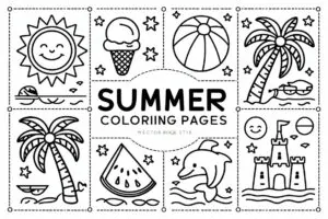 Summer Coloring Pages Free Printable
