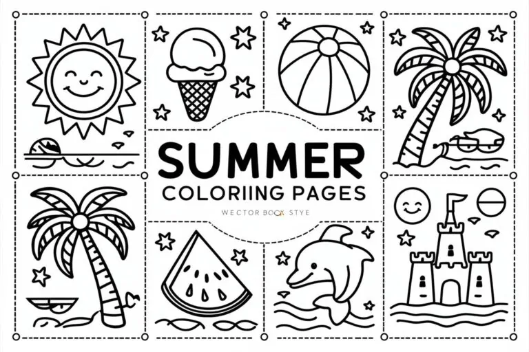 Summer Coloring Pages Free Printable