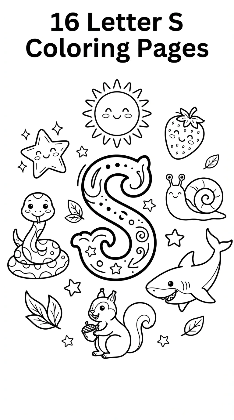 letter s coloring pages