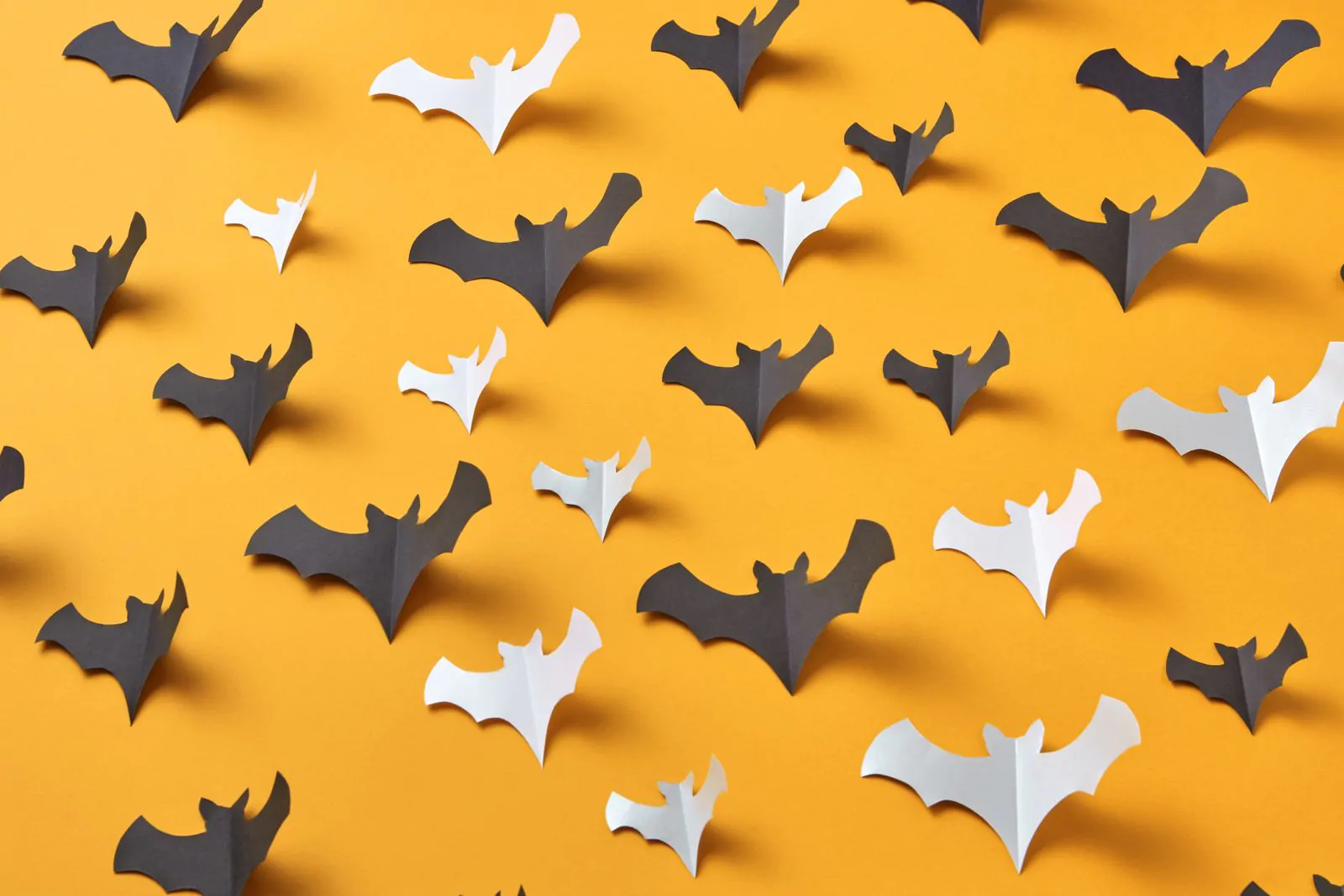 Paper bat craft for kids on Halloween