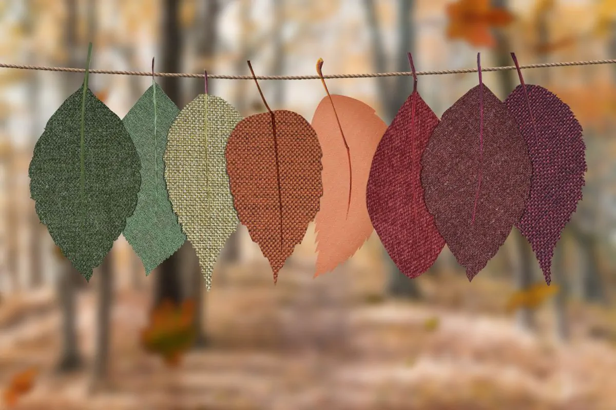 Fall garland Thanksgiving craft for kids
