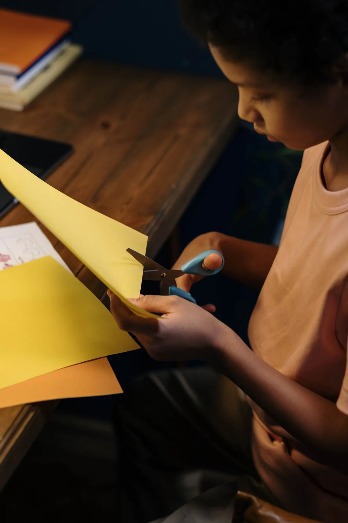 Paper corn Thanksgiving craft for kids